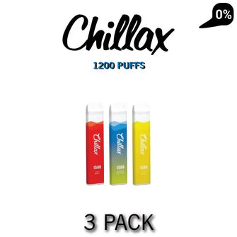 Chillax 0% Disposable VapeNic - 3 Boxes