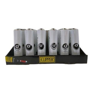 25 Pack Clipper Metal Cover With 8 Ball