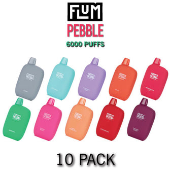 Flum Pebble 6000 Disposable Vape Device | 6000 Puffs  –  10PK