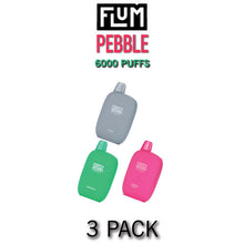 Flum Pebble 6000 Disposable Vape Device | 6000 Puffs  –  3PK