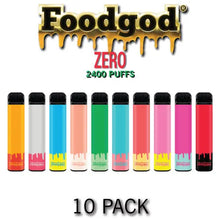 Foodgod ZERO 0% Disposable Vape - 10PK