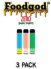 Foodgod ZERO 0% Disposable Vape - 3PK