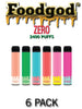 Foodgod ZERO 0% Disposable Vape - 6PK