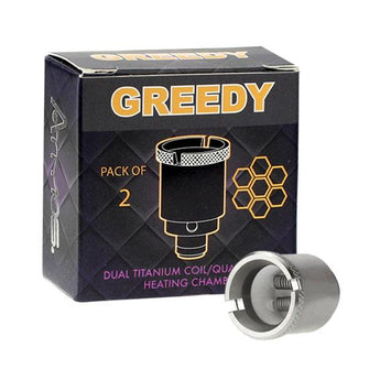 Greedy Chamber Dual Titanium Coil 2 Pack - EveryThing Vapes