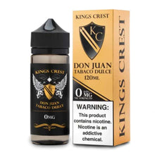 Kings Crest Don Juan Tabaco Dulce 120ml 12Mg - EveryThing Vapes