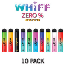Whiff ZERO 0% Disposable Vape Device - 10PK