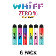 Whiff ZERO 0% Disposable Vape Device - 6PK