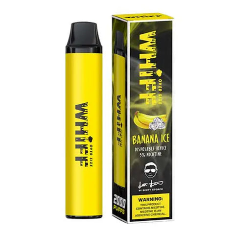 Banana Ice Flavored Whiff Magnum Disposable Vape Device By Scott Storch