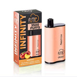 Fume INFINTY 5% Peach Ice Flavored Vape - EveryThing Vapes