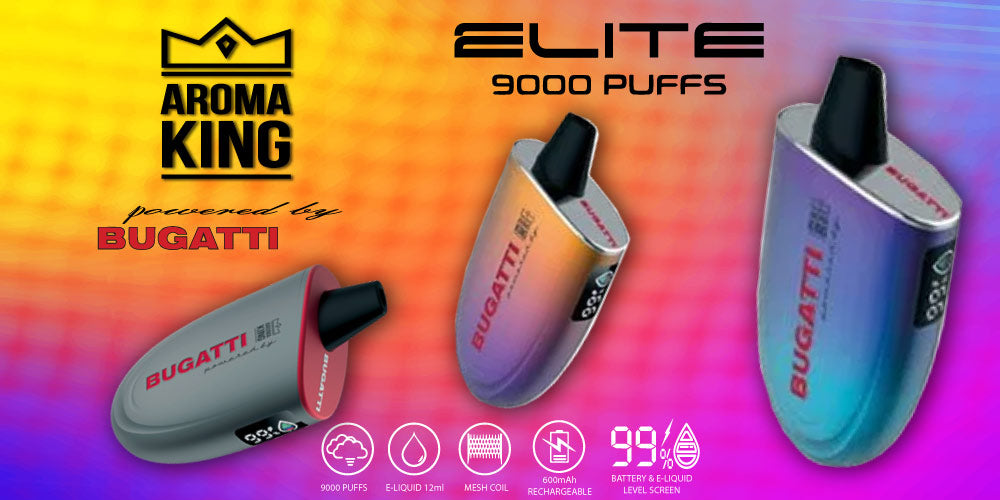 Unveiling the BUGATTI ELITE by AROMA KING: A Luxury in Vaping